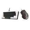 Factory Shipment 61 Keys Wired Mini RGB Luminous Game Mechanical Keyboard Business Office Portable Compact Computer Keyboard