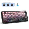 Hot Sale HXSJ L400 81-Key Ergonomic RGB Backlit Wireless Laptop Keyboard 3-Mode Gaming Portable Membrane New Condition