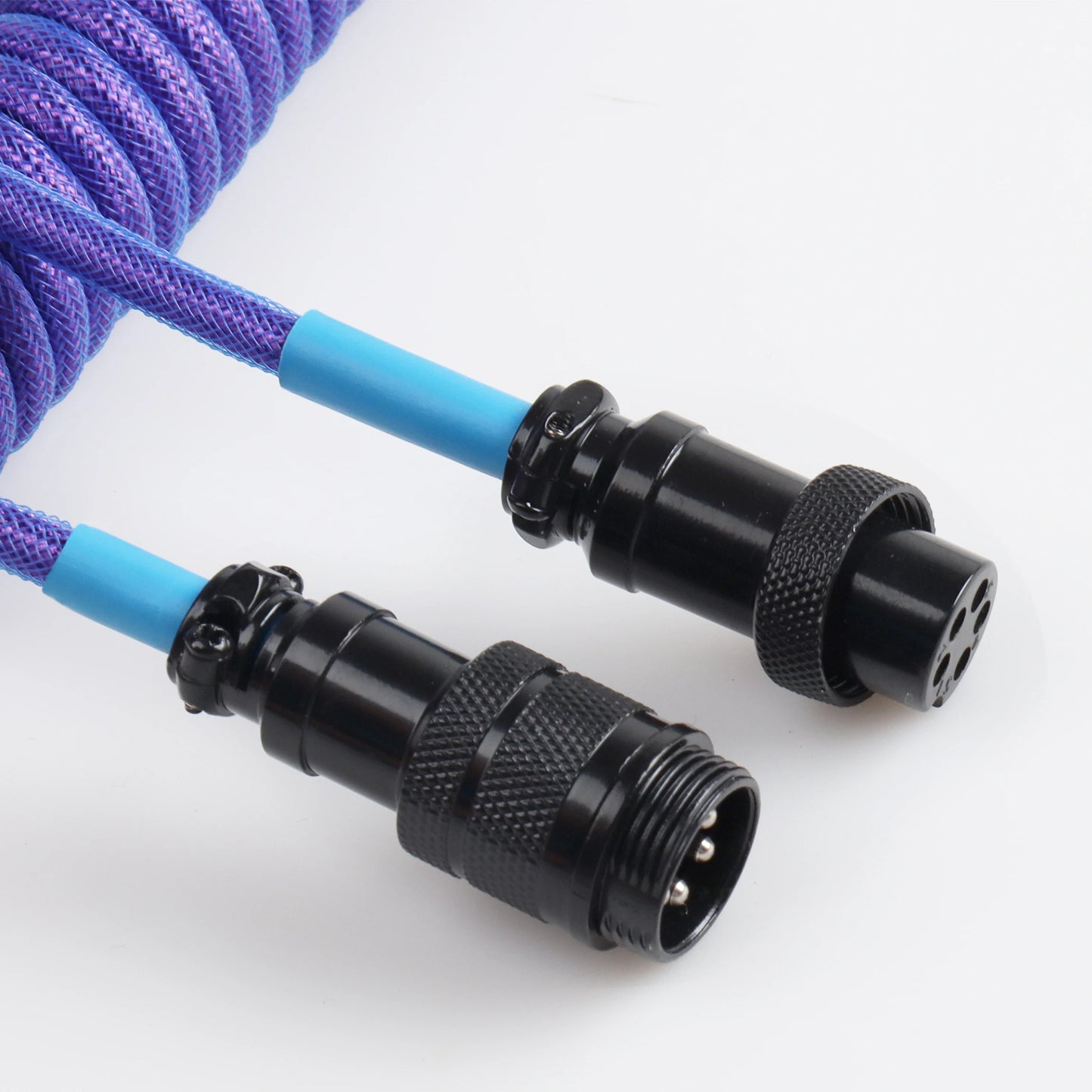 Mechanical Keyboard Custom Coiled Cable RGB  Type C USB Cable Custom Gaming Coiled Keyboard Cable