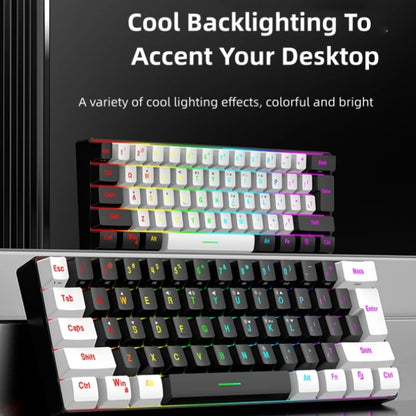 Factory Shipment 61 Keys Wired Mini RGB Luminous Game Mechanical Keyboard Business Office Portable Compact Computer Keyboard