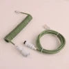 Mechanical Keyboard Custom Coiled Cable RGB  Type C USB Cable Custom Gaming Coiled Keyboard Cable