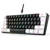 Factory Shipment 61 Keys Wired Mini RGB Luminous Game Mechanical Keyboard Business Office Portable Compact Computer Keyboard