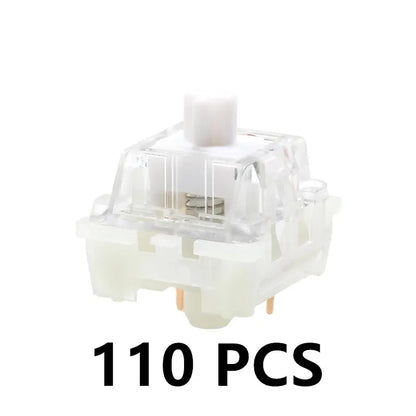 KTT Kang White V3 Switches Mechanical Keyboard Linear Switch 3 Pin Custom Cherry RGB SMD Gaming Compatible Hot Swap MX Switch