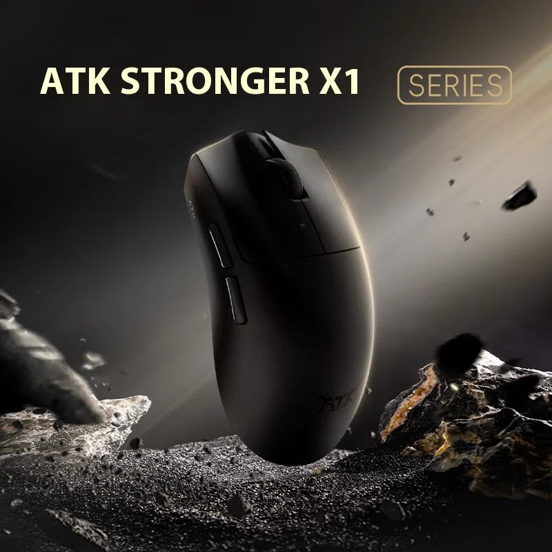 Atk X1 Pro Max Mouse X1 Ultra Wireless Bluetooth Mouse Paw3950/Ultra 8k Lightweight 49g 2 Mode Mouse Fps Gamer Mouse Custom Gift