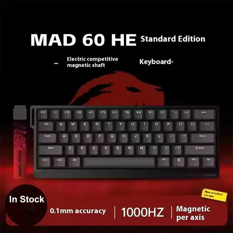 FGG Original MADLIONS Mad 60/68 HE E-sport Magnetic Switch Keyboard 0.02 RT 8K HZ Wired RGB Hot Swap 0.125ms Latency Customized