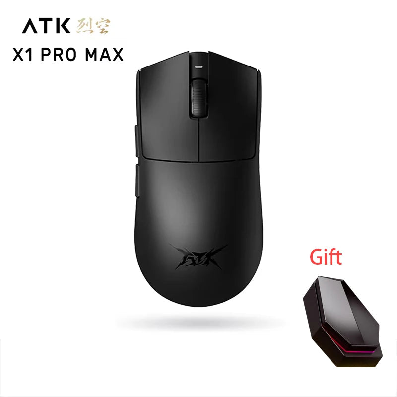 Atk X1 Pro Max Mouse X1 Ultra Wireless Bluetooth Mouse Paw3950/Ultra 8k Lightweight 49g 2 Mode Mouse Fps Gamer Mouse Custom Gift