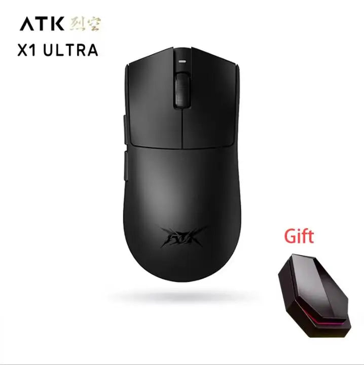 Atk X1 Pro Max Mouse X1 Ultra Wireless Bluetooth Mouse Paw3950/Ultra 8k Lightweight 49g 2 Mode Mouse Fps Gamer Mouse Custom Gift