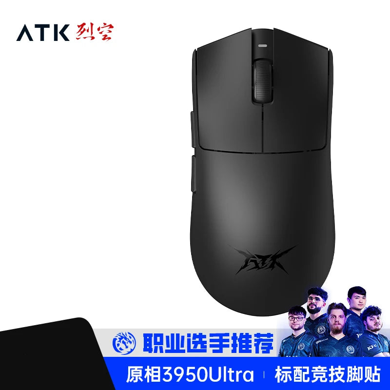 Atk X1 Pro Max Mouse X1 Ultra Wireless Bluetooth Mouse Paw3950/Ultra 8k Lightweight 49g 2 Mode Mouse Fps Gamer Mouse Custom Gift